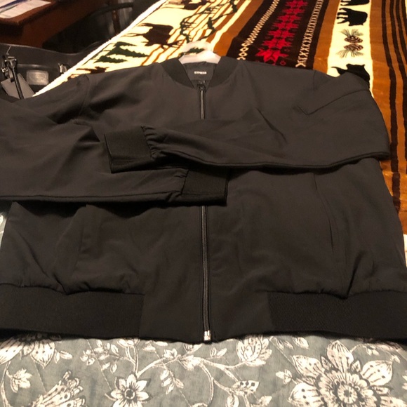 NWT Mens Express Lightweight Bomber Jacket ( Pitch Black) - Picture 2 of 8